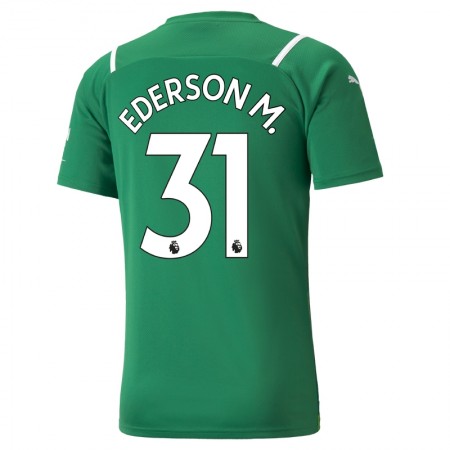 Billiga Fotbollströjor Manchester City Målvakt Ederson 31 Borta tröja 2021/22 Kortärmad
